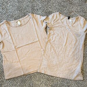 H&M Light Brown T-Shirt